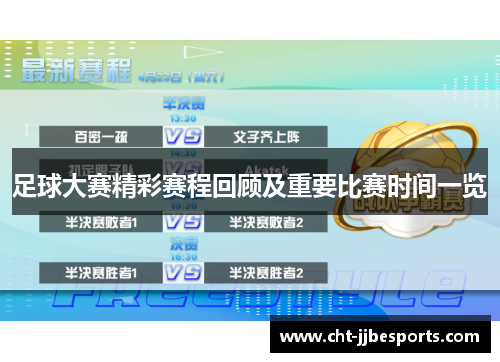 足球大赛精彩赛程回顾及重要比赛时间一览