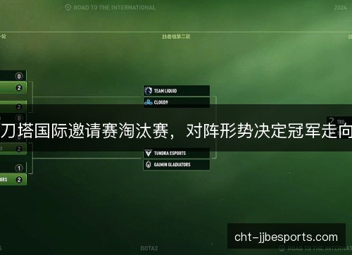刀塔国际邀请赛淘汰赛，对阵形势决定冠军走向